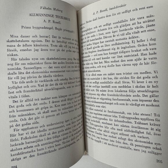 Vilhelm Moberg A.P. Rosell Bankdirektör First Edition HC 1946 Swedish Language - Picture 15 of 16